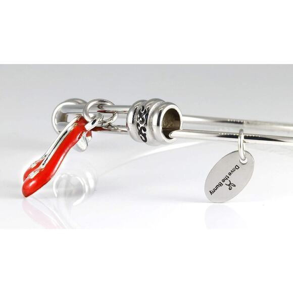 Wizard of Oz | Ruby Slippers Jewelry or Ruby Red Slippers Bracelet Bangle - Picture 5 of 9